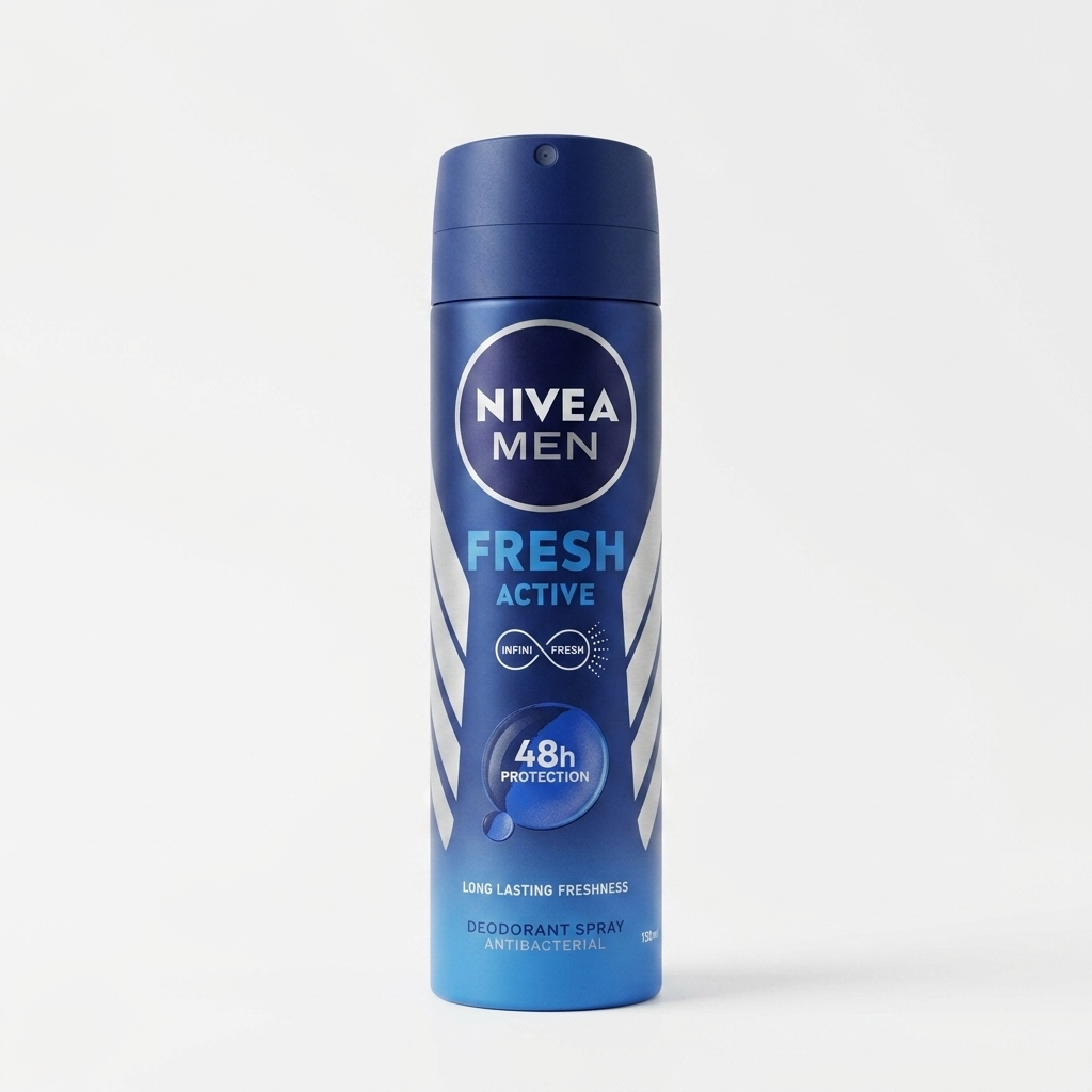 اسپری دئودورانت مردانه نیوآ مدل Fresh active حجم 150 میلی‌لیتر