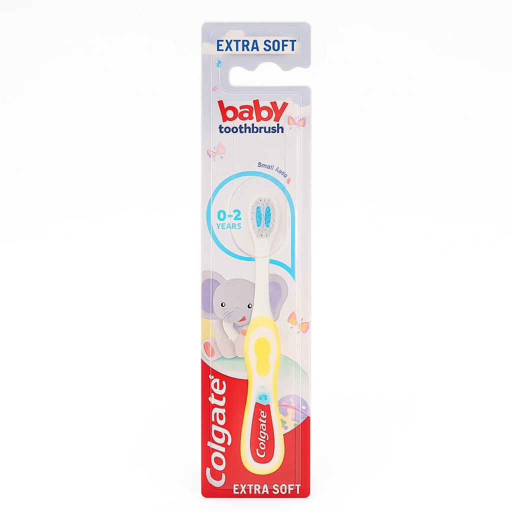 مسواک کودک کلگیت Colgate مدل baby زرد