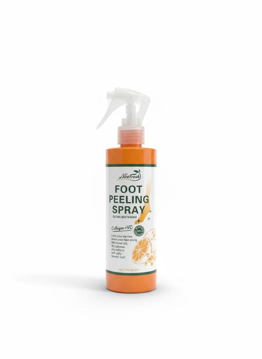 اسپری رفع ترک و خشکی پا foot peeling spray کلاژن + ویتامین c