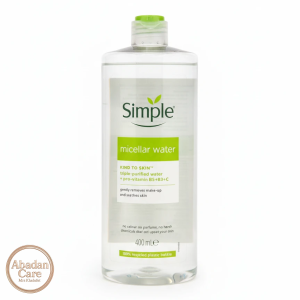 میسلار واتر سیمپل Simple Micellar Water – پاک‌کننده ملایم بدون عطر و رنگ ۴۰۰ میل