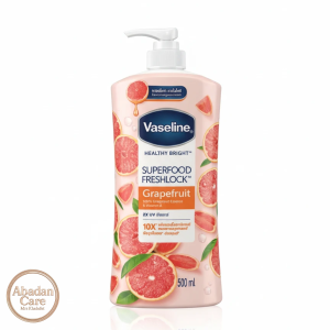 لوسیون بدن وازلین مدل Healthy Bright Superfood Freshlock Grapefruit حجم ۵۰۰ میلی‌لیتر