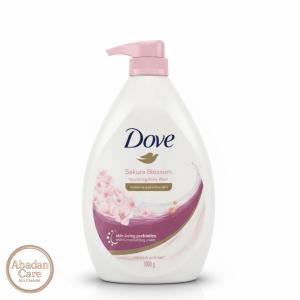 شامپو بدن داو Dove Sakura Blossom – تغذیه‌کننده و نرم‌کننده پوست حجم 1000 گرم پمپی