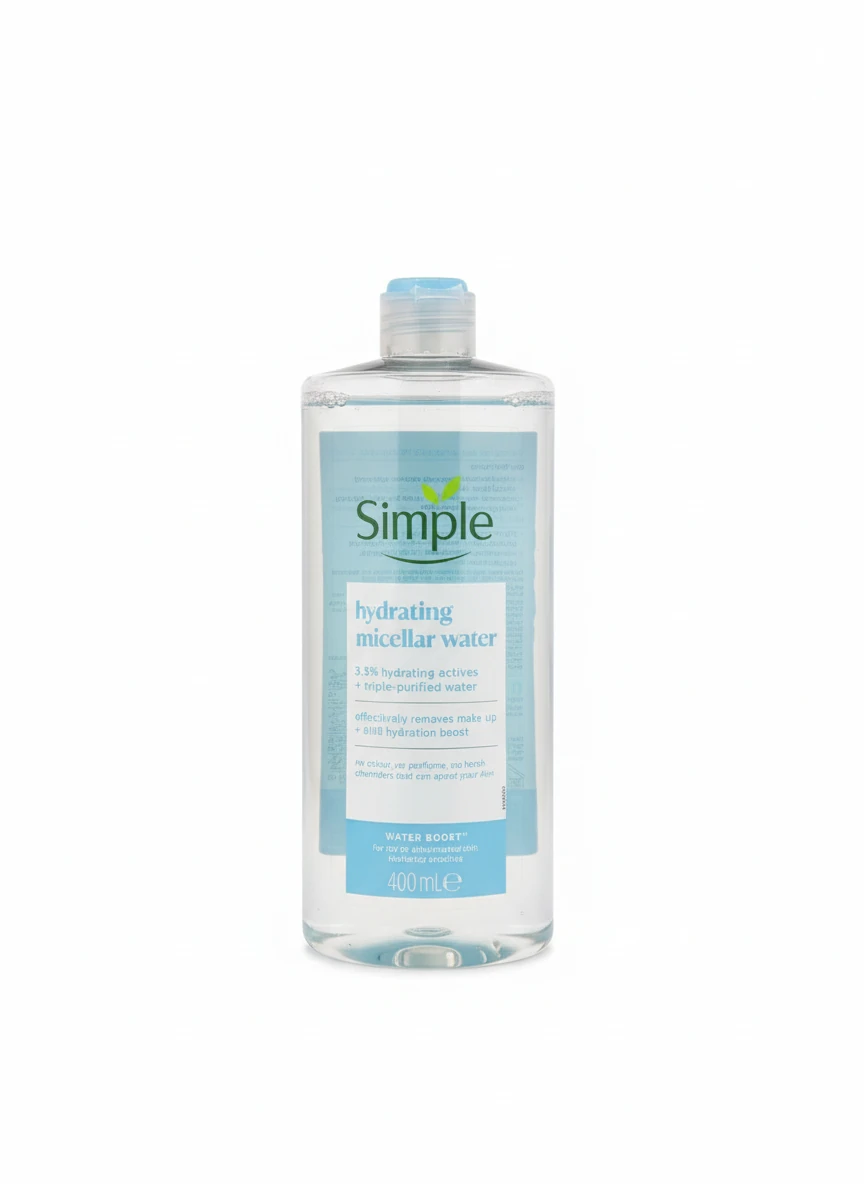 میسلار واتر آبرسان سیمپل Simple Hydrating Micellar Water – پاک‌کننده ملایم پوست ۴۰۰ میل