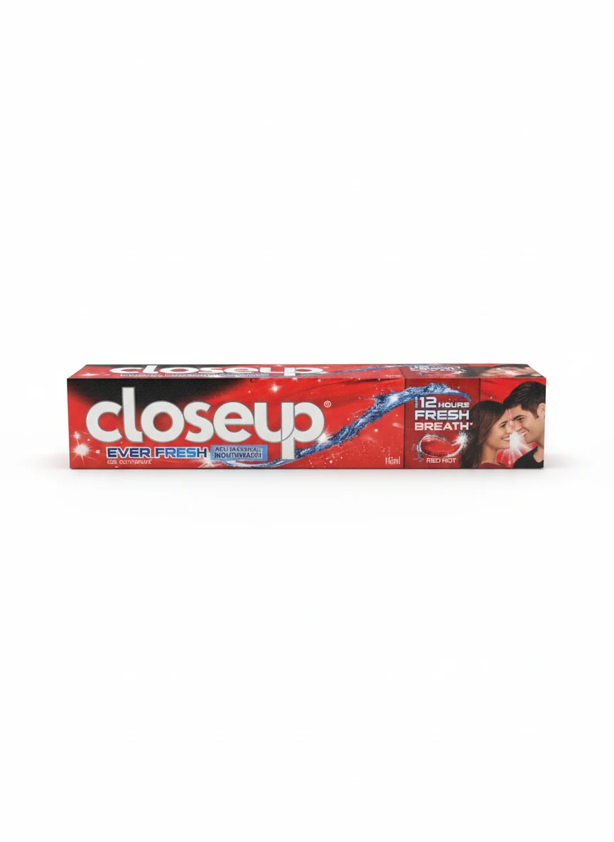 خمیر دندان ژلی کلوزآپ Closeup Ever Fresh Red Hot – ضد بوی دهان و خوش‌بوکننده قوی نعنایی گرم ۱۴۵ میل