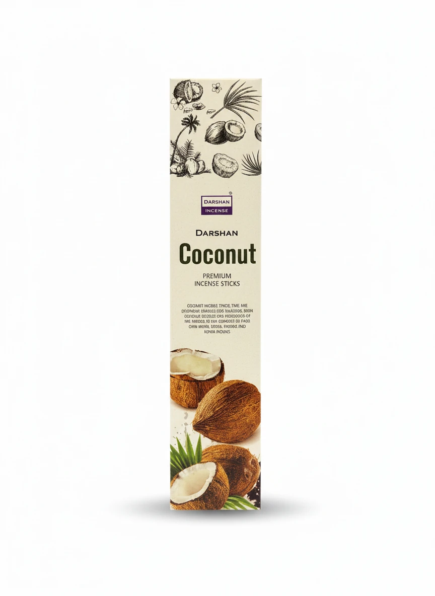 عود دارشان Coconut با رایحه طبیعی نارگیل – اصل هند