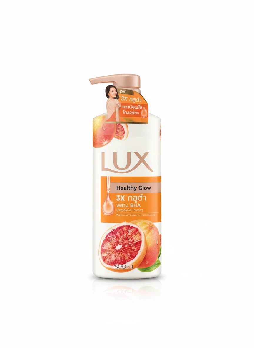 شامپو بدن LUX Healthy Glow حاوی BHA و گریپ‌فروت – ۵۰۰ میل