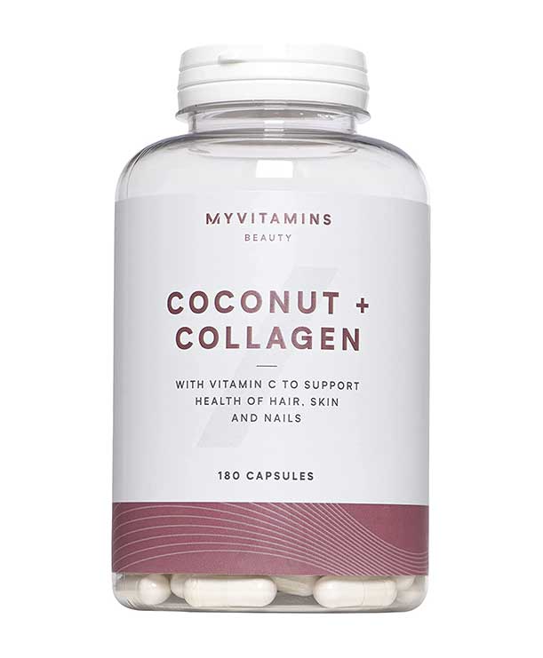 مکمل مای ویتامینز Coconut + Collagen تعداد 180 کپسول | تقویت پوست، مو و ناخن