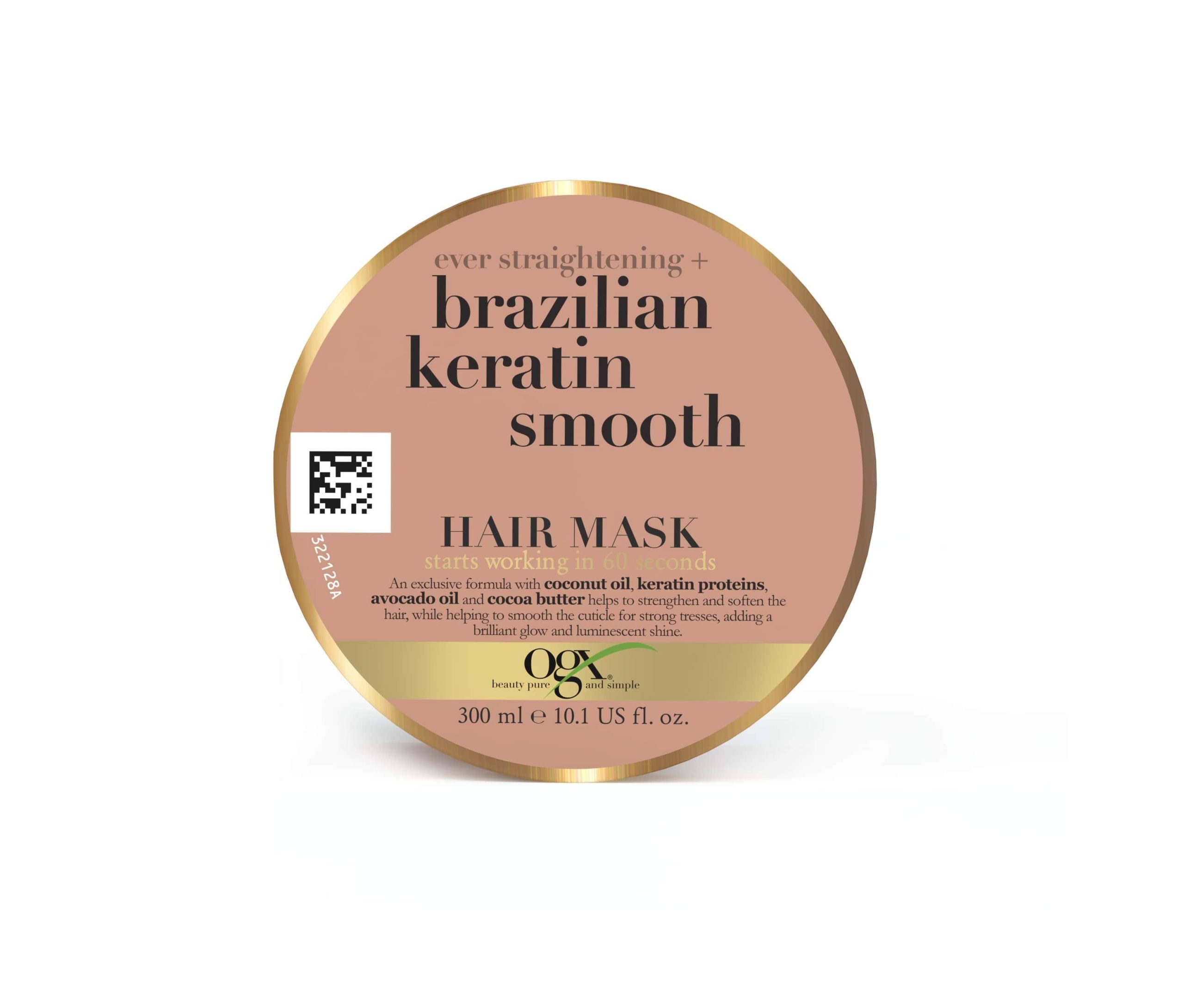 ماسک مو کراتین برزیلی او جی ایکس OGX Brazilian Keratin Smooth Extra Strength