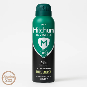 اسپری ضدتعریق مردانه Mitchum Pure Energy | محافظت ۴۸ ساعته بدون لک