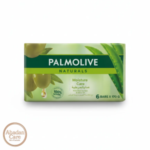 صابون پالمولیو نچرالز Moisture Care آلوئه‌ورا و زیتون بسته ۶ عددی ۱۷۰ گرمی