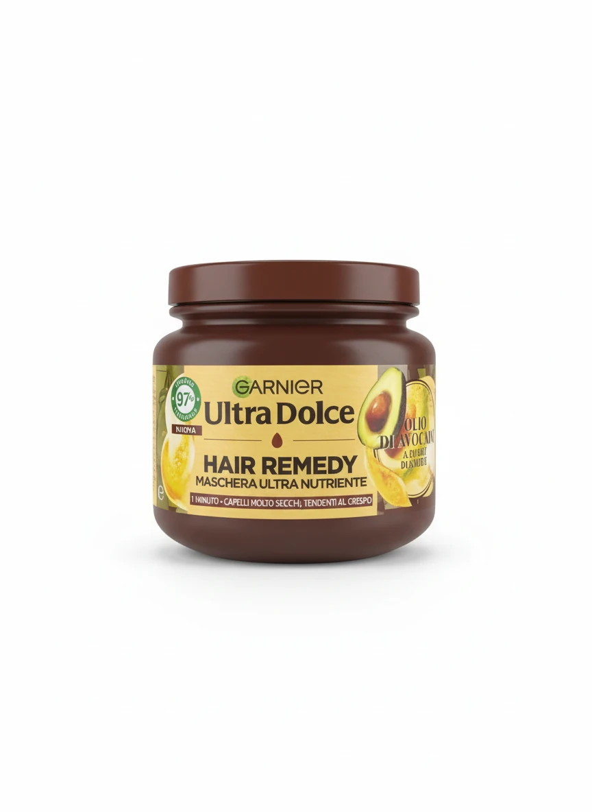 ماسک موی گارنیر Ultra Dolce Hair Remedy حاوی روغن آووکادو و شی باتر ۳۴۰ میل