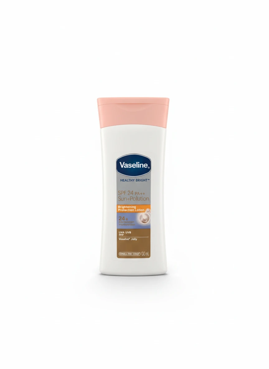 لوسیون بدن وازلین Healthy Bright SPF24 | محافظت آفتاب و آلودگی 100 میل