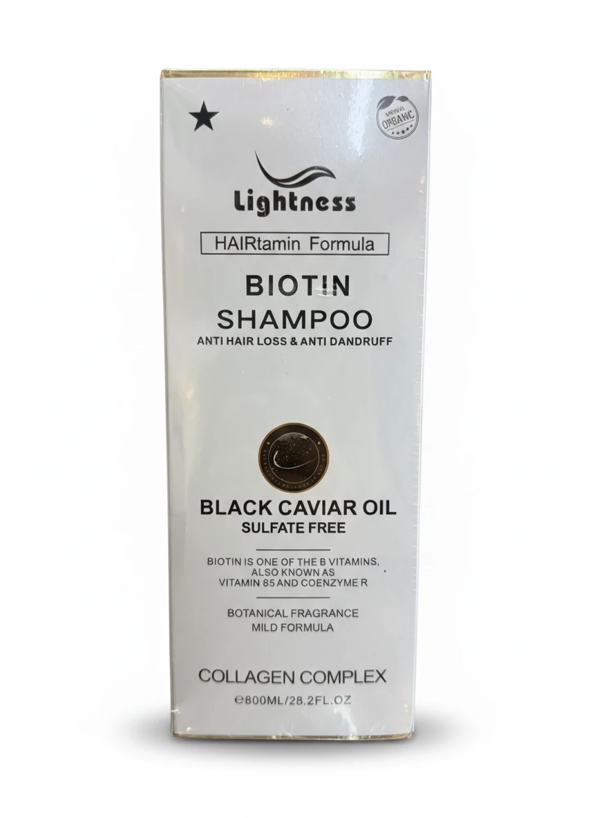 شامپو بیوتین لایتنس Lightness Biotin Shampoo حجم 800 میل