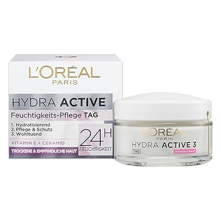 کرم آبرسان لورآل Hydra Active Day مناسب پوست خشک و حساس 50 میل