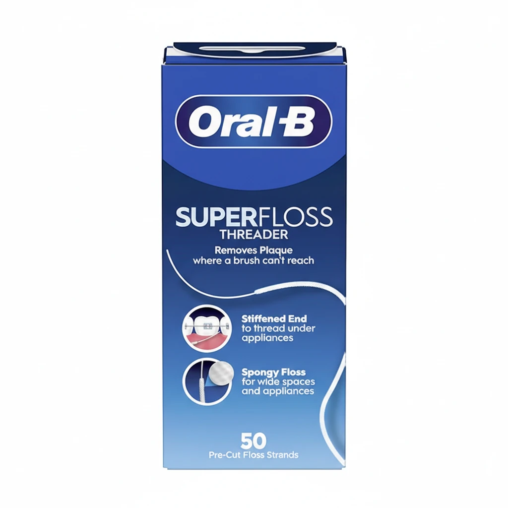 نخ دندان اورال بی Superfloss ارتودنسی 50 عددی