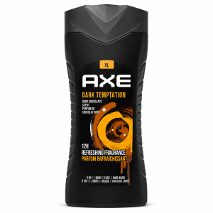 اکس، AXE، Dark Temptation، شامپو بدن مردانه، شامپو سه کاره، شوینده مردانه، شامپو بدن، رایحه شکلات تلخ، محصولات اکس
