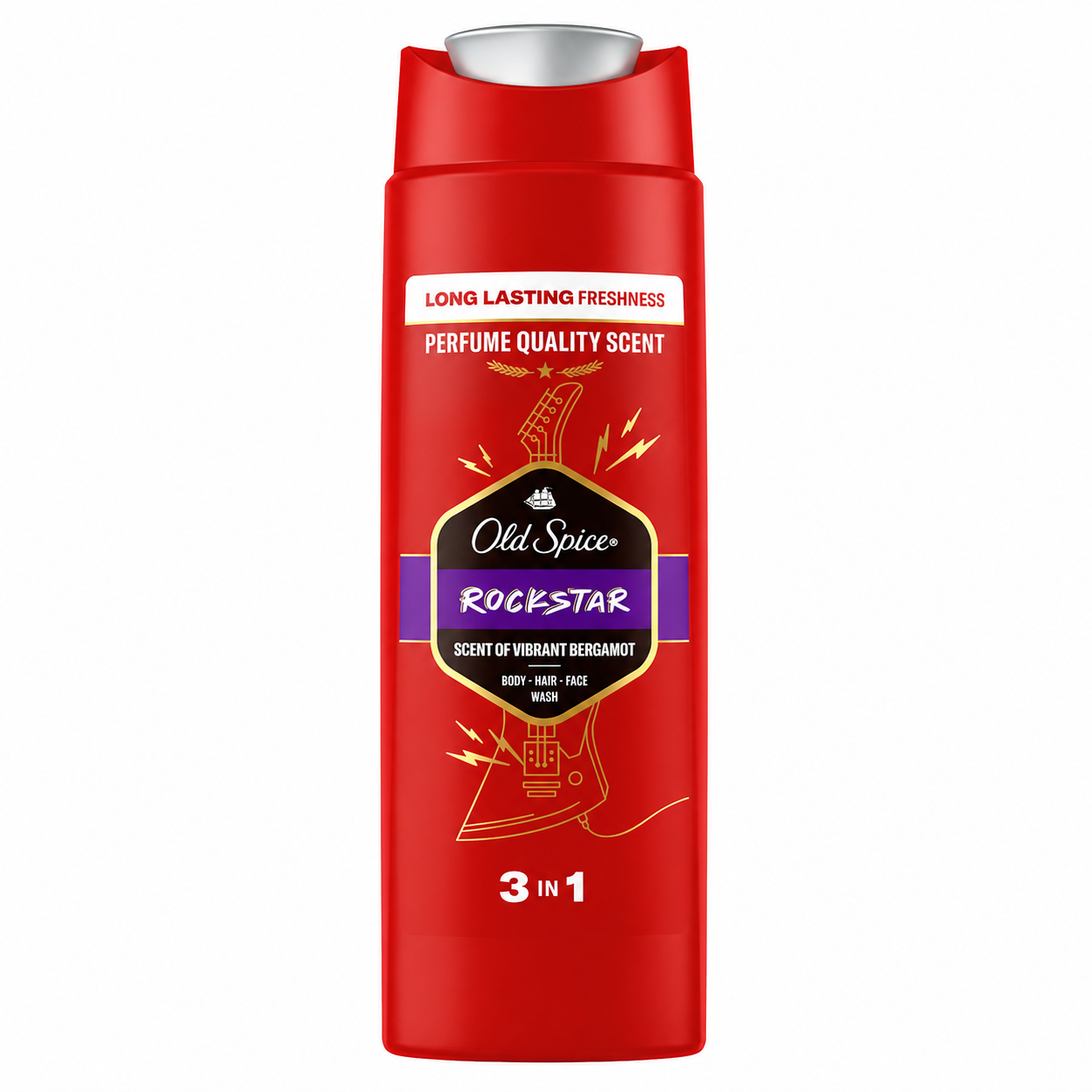 شامپو سه کاره اولد اسپایس Old Spice Rockstar بدن مو و صورت حجم 400 میل
