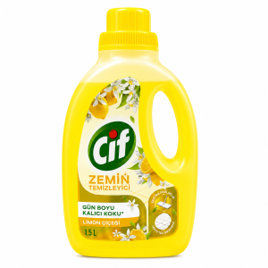 مایع زمین‌شوی سیف (Cif) با بوی ماندگار لیمو و براق کننده قوی سطوح (1.5L)