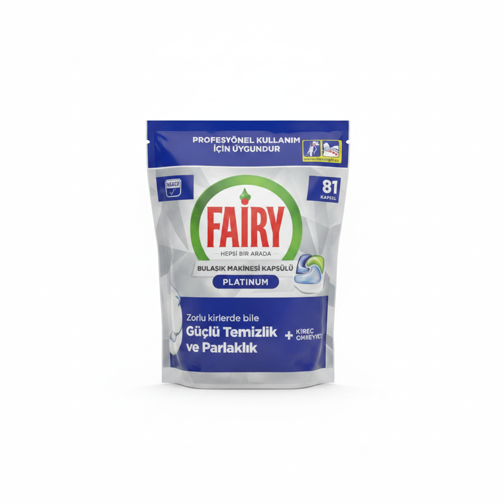 قرص ماشین ظرفشویی فیری (Fairy) مدل Platinum بسته 81 عددی با چربی‌زدایی قوی
