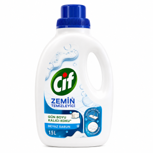 مایع زمین‌شوی سیف مدل صابون سفید، درخشان‌کننده سطوح (1.5L)