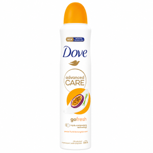 اسپری ضد تعریق داو Dove Go Fresh پشن فروت و لمون گراس 72 ساعته 200 میل