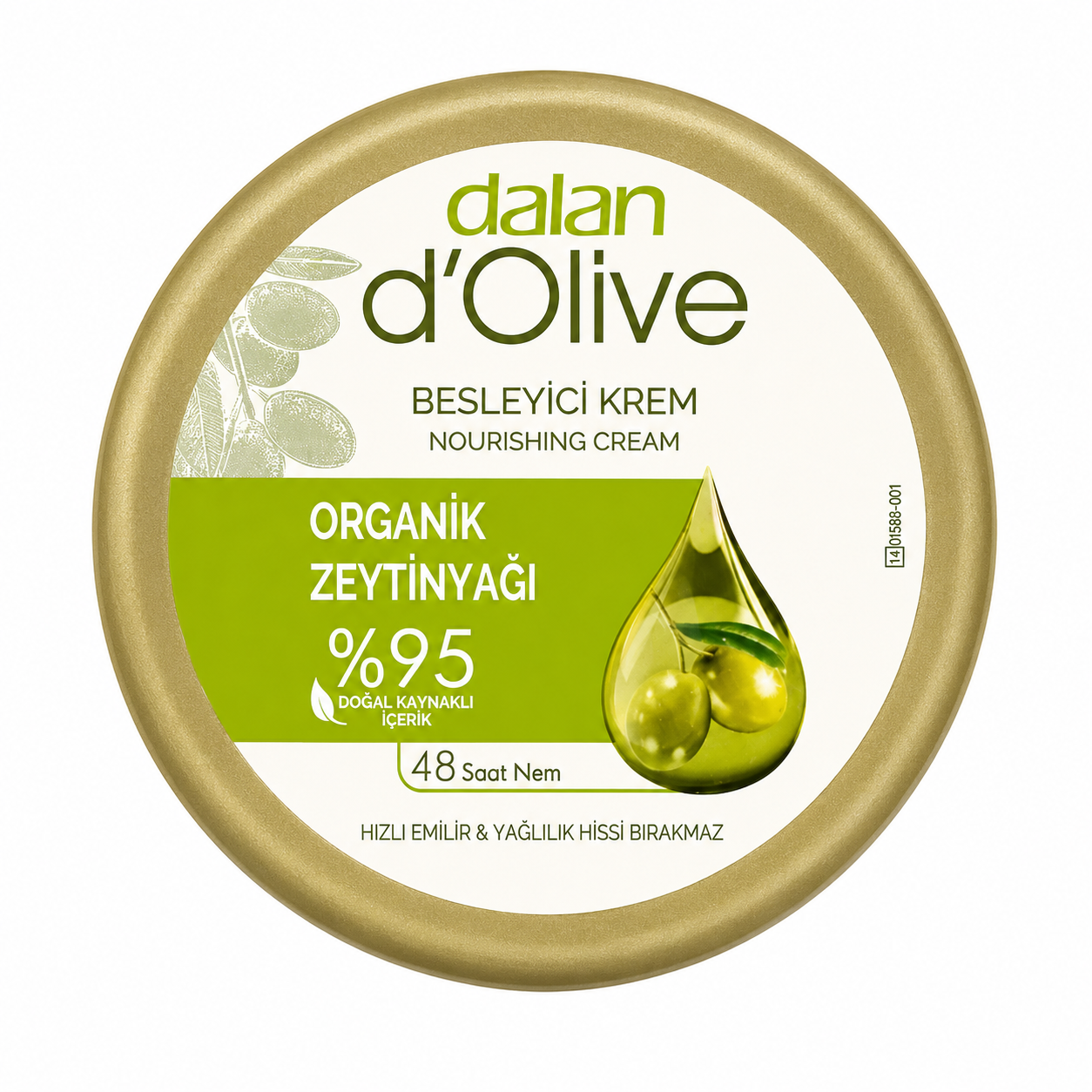کرم مرطوب کننده و مغذی دالان Dalan d'Olive حاوی روغن زیتون ارگانیک حجم 250 میل