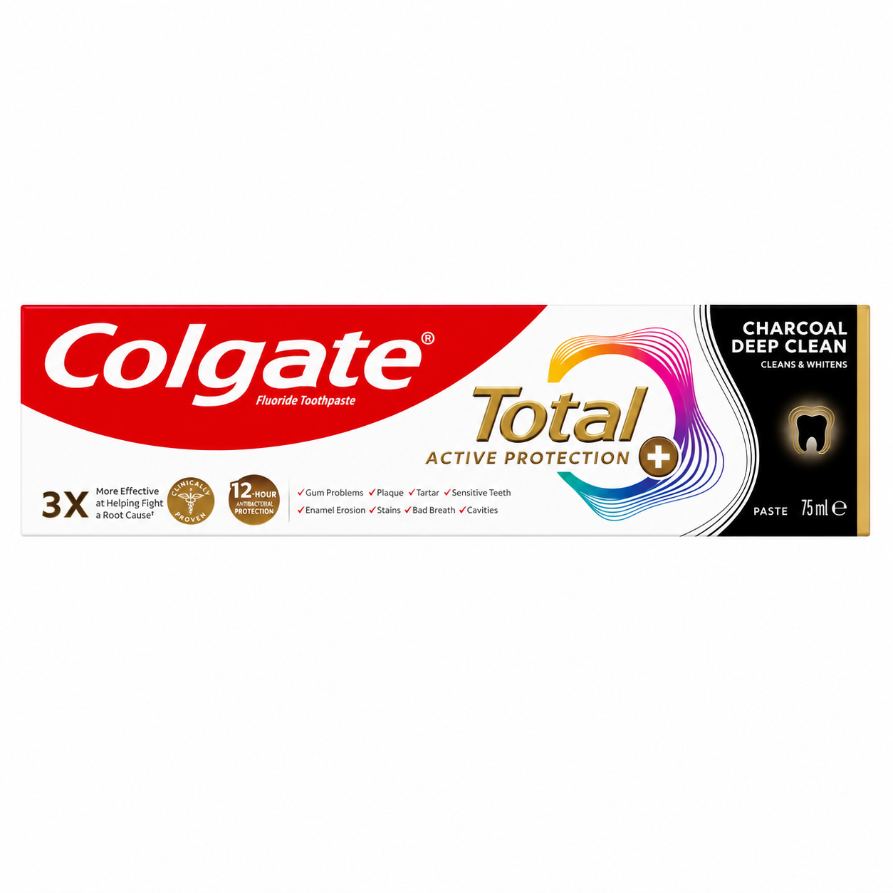 خمیردندان کلگیت توتال زغالی Deep Clean حجم 75 میل