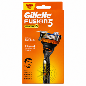 خودتراش برقی مردانه ژیلت Gillette Fusion5 Power پنج تیغه با تیغه دقیق زن پشت سری