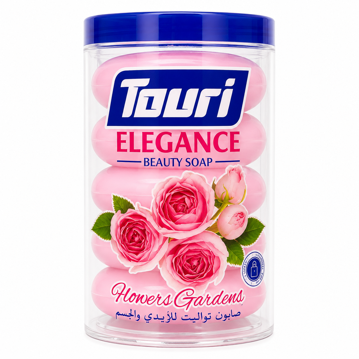 صابون زیبایی تاوری TOWRI Elegance مدل Flowers Garden با رایحه گل رز بسته 4 عددی