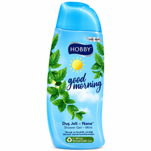 ژل دوش هوبی Hobby Good Morning با رایحه خنک نعناع حجم 450 میلی‌لیتر