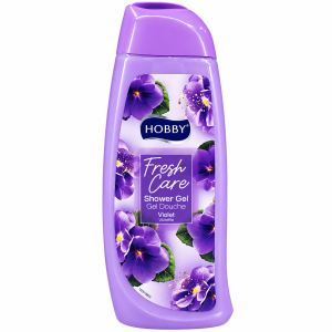 ژل دوش هوبی Hobby Fresh Care با رایحه گل بنفشه (Violet) حجم 500 میلی‌لیتر