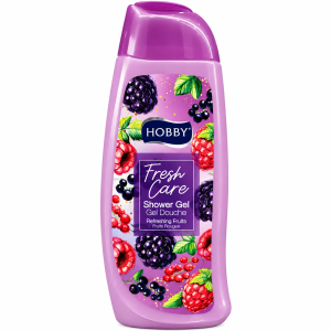 ژل دوش هوبی Hobby Fresh Care Refreshing Fruits با رایحه میوه های قرمز حجم 500 میلی لیتر